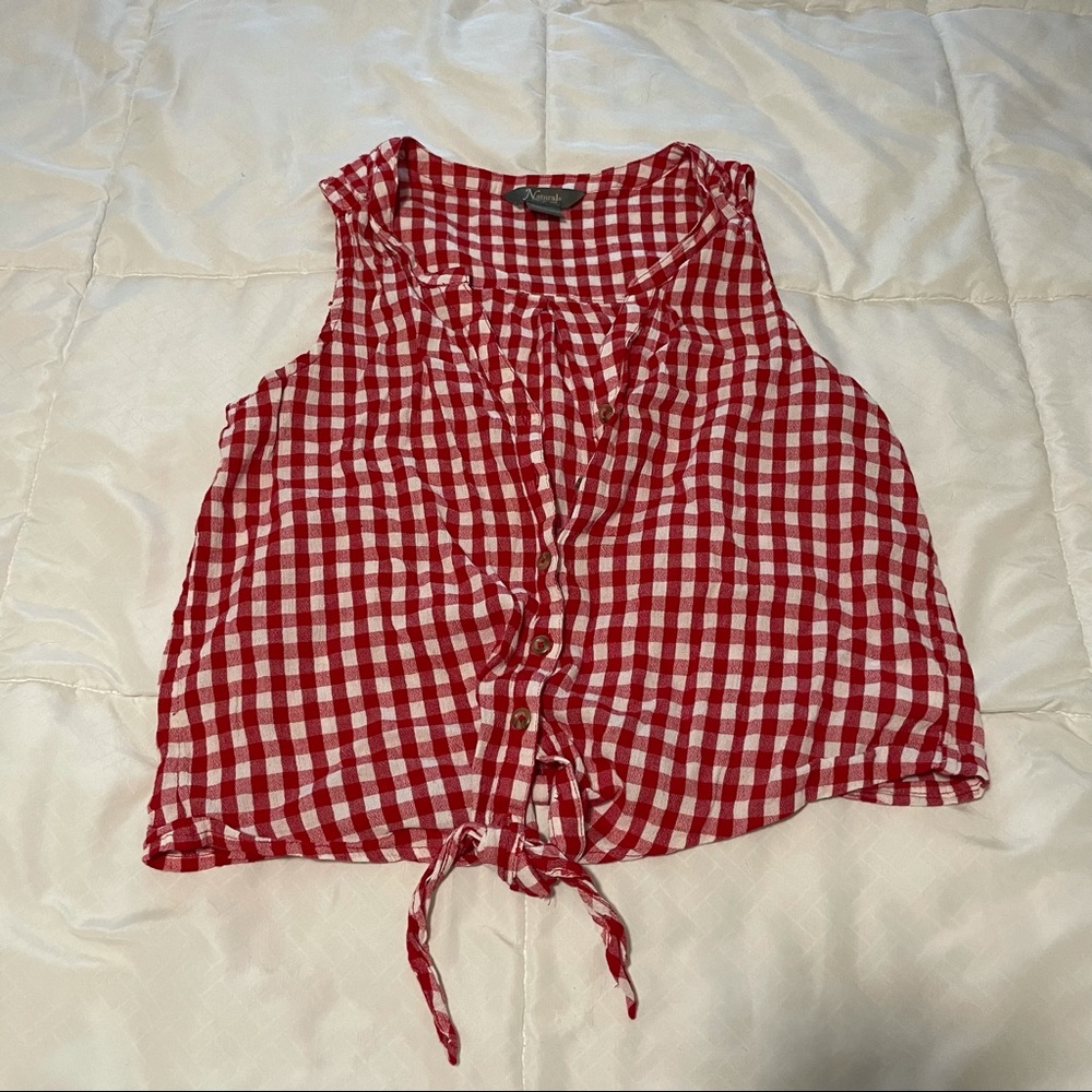 Gingham Tank Top